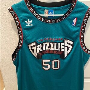 Adidas Vintage Bryant Reeves Vancouver Grizzlies Teal Jersey
